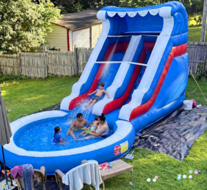 24FT(L) Commercial Grade Water Slide for Adults – Without Blower- (Heavy Duty Full PVC)