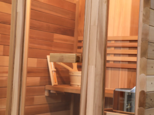 Garden Red Cedar Barrel Sauna Room Outdoor Barrel Cube Dry Steam Sauna Room For 2/4/6 Persons - Image 6