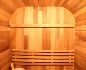 Garden Red Cedar Barrel Sauna Room Outdoor Barrel Cube Dry Steam Sauna Room For 2/4/6 Persons - Image 4