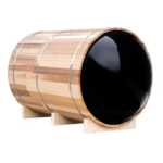Manufacture Wholesale Barrel Sauna Outdoor Sauna Room Dry Steam Sauna with Panoramic Window - Image 2