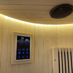 Leisure Style Barrel Sauna Outdoor Solid Wood Hemlock Redwood 1 Person Dry Infrared Sauna - Image 5
