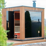 Custom 4-6 People Outdoor Traditional Barrel Wood Burning Stove Panoramic Steam Sauna Room - Image 6