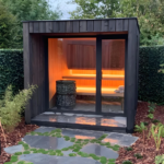 Custom 4-6 People Outdoor Traditional Barrel Wood Burning Stove Panoramic Steam Sauna Room - Image 3