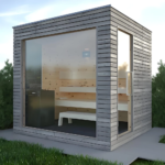 Custom 4-6 People Outdoor Traditional Barrel Wood Burning Stove Panoramic Steam Sauna Room - Image 4