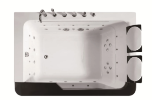 Modern Whirlpool Massage Spa Tubs CE 2 Person Jacuzzier with Glass Window for Bathroom Bathtub - Image 2