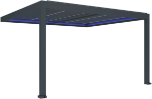 Luxi Living Atlantic Manual Freestanding Louvre Roof Pergola - Image 11