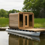 Garden sauna room with outdoor wooden dome for 4-6 people - Image 4