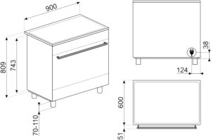 Smeg 90cm Classic Freestanding Cooker c9imn2 - Image 7