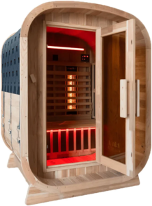 Waru 3 Person Traditional Finnish Outdoor Sauna in Natural | LUXO Saunas
