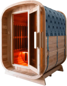 Waru 3 Person Traditional Finnish Outdoor Sauna in Natural | LUXO Saunas - Image 3