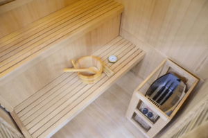 3 Person Finnish Indoor Corner Traditional Steam Sauna - Image 4