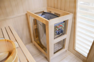 3 Person Finnish Indoor Corner Traditional Steam Sauna - Image 3