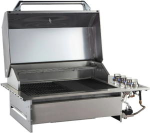 Smart 4-Burner Drop-In Gas BBQ With Slimline Hood and Drop-In Side Burner - Image 2