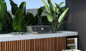 Smart 4-Burner Drop-In Gas BBQ With Slimline Hood and Drop-In Side Burner - Image 5