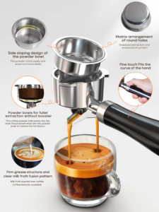 HiBREW 20Bar Semi Automatic Espresso Coffee Machine - Image 2