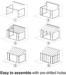 DIY Aluminium Luxury Outdoor Sunroom Kit 10 x 14 ft - Image 5