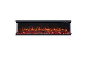 Cascade 1600W 3-Sided Extra Deep Electric Fireplace - Image 2