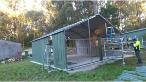 Double Garage 6.6m x 7.2m x 3.7m Widespan Roller Door Workshop - Image 5