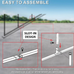 Carport 6.23 x 7.6 x 4.27m Backyard Boat Portable Vehicle Shelter - Image 8