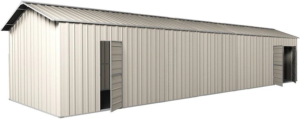 Garage Workshop Shed 10.64m x 3.6m x 3m Side Double doors + PA doors 7 Frames Design - Image 2