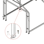 Garage Workshop Shed 10.64m x 3.6m x 3m Side Double doors + PA doors 7 Frames Design - Image 5