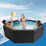 PVC Material Polygonal Shape Inflatable Foldable Portable Spa Hot Tub - Image 7