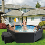 PVC Material Polygonal Shape Inflatable Foldable Portable Spa Hot Tub - Image 2