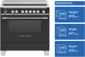 Fisher & Paykel 90cm Dual Fuel Freestanding Cooker or90scg4 - Image 8