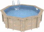 Ubbink Sunwater wooden pool 3.60 x 1.20 m (H) – Liner color - Image 7