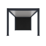Absco Sheds 3.00mW x 7.30mD x 2.55mH Pergola and Shed Cabana Double Door Charcoal - Image 4