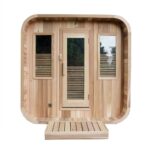 Customized Sauna Room Wooden Traditional 2-3 Person Canadian Barrel Hemlock Red Cedar Outdoor - Image 4